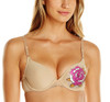 Rose Painted Design Padded Wired Bra - Skin at Hiffey .pk