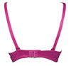 Rose Painted Design Padded Wired Bra - Purple - Hiffey