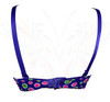 Multi Polka Dots Printed Padded Wired Bra - Blue - Hiffey