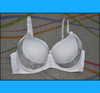 Plain Lacey Design Padded Wired Bra Design - Hiffey