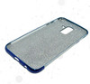 Samsung Galaxy Flower Textured Shiny Mobile Back Covers - Blue