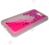 Liquid Pink Glittery Transparent Sequin Samsung Note Series Mobile Back Covers