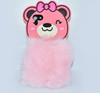 Fluffy Hairy Bear Face Mobile Back Covers For Apple IPhone - Pink at Hiffey .pk