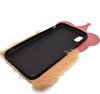 Fluffy Hairy Pizza Hat Bear Face Mobile Back Covers For Apple Iphone - Brown at Hiffey .pk