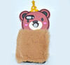 Fluffy Hairy Pizza Hat Bear Face Mobile Back Covers For Huawei Y9 Prime - Brown at Hiffey .pk