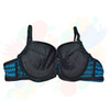 Blue ZigZag Printed Wired Soft & Silky Padded Bra - Hiffey