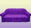 Swirl Design Comfortable Fancy Sofa Cover - Purple - Hiffey