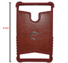Soft Rubber Made 8 Inch Simple Tablet Back Cover - Maroon