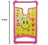 Smiley Faces 8 Inch Tablet Back Cover - Pink - Hiffey