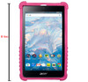 Soft Rubber Made 8 Inch Simple Tablet Back Cover - Pink at Hiffey .pk