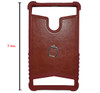 Soft Rubber Made 7 Inch Simple Tablet Back Cover - Maroon - Hiffey