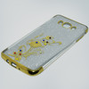 Samsung Galaxy J710 2016 Glitter Mobile Back Cover - Golden