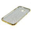 Samsung Galaxy Glitter J3 Textured Beads Shiny Mobile Back Cover - Golden - Hiffey
