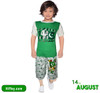 Meri Pehchan Pakistan T-Shirt & Short For Boys - Green & White at Hiffey .pk