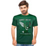 14 August Shaheen Printed T-Shirt For Men's - Dark Green at Hiffey .pk