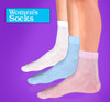 Blue Pink & White Full Socks For Women - Pack of 3 at Hiffey .pk