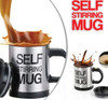 Self Stirring Automatic Tea and Coffee Mug 350ml - Silver - Hiffey