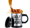 Self Stirring Automatic Tea and Coffee Mug 350ml - Silver - Hiffey