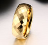 Titanium Stainless Steel Punk Ring For Men - Golden - Hiffey