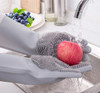 Soft Silicon Dish Scrubber Gloves - Random Color at Hiffey .pk