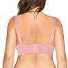 Wireless Dual Lace & Soft Cotton Non Padded Bra - Pink