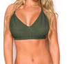 Soft Cotton Light Weight Non Padded Bra - Green at Hiffey .pk