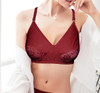 Duet Lace Non Padded Soft Cotton Demi Bra - Maroon at Hiffey .pk