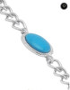 Salman Khan Styles Bracelet Studded With Turquoise Color Stone - Hiffey