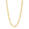 Solid Diamond Cut Figaro Link Chain Necklace for Men - Golden - Hiffey