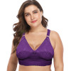 Plus size Seamless Embroidered Bra For Women - Hiffey