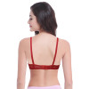 Red Beautiful Padded Comfortable Bra - Hiffey