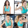 High Quality Padded Women Sports, Gym, Workout Zipper Bra at Hiffey .pk