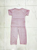 kids night suits T-Shirt & Pajama Printed Lounge Wear Night Suit For Boys & Girls - Peach