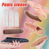 Silicone Dotted Realistic Big Penis Sleeve Penis Extender Condom Male Enlarger in Pakistan