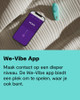 We-Vibe Rechargeable C Type Couples Vibrator - Control With Mobile App ( Used )
