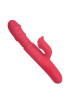 Clitoris G-Spot Stimulator Female Masturbator with Double Tongue Vibrator for Women: Heating Telescopic Rotating Dildo Adult Sex Toys