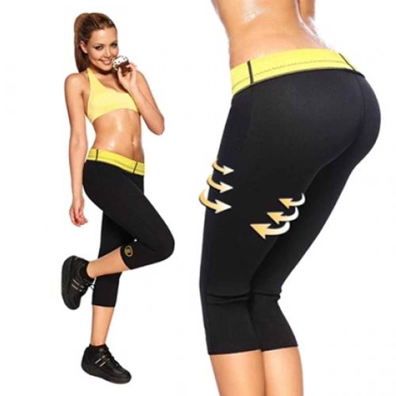 CXZD Body Shaper Pants Sauna Shapers Hot Sweat Sauna Effect Slimming Pants  Fitness Shapewear Workout Gym Leggings Fitness Pants