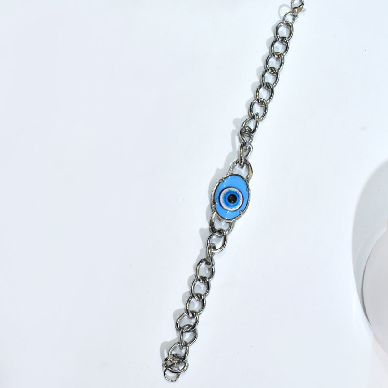 Blue Stone Silver Bracelet For Men | Salman Khan Bracelet | Free size