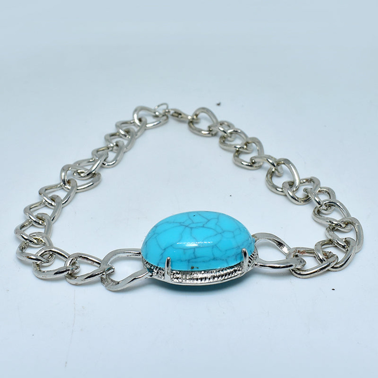 Turquoise stone silver bracelet salman khan bracelet High grade stone