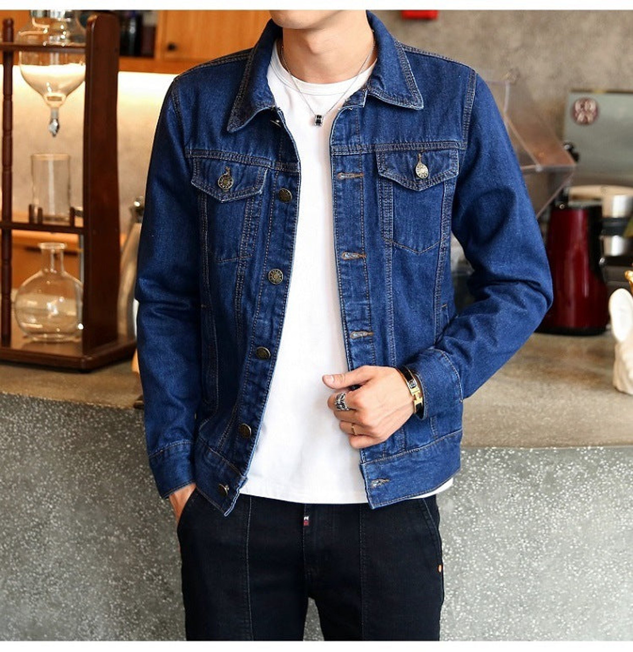 Denim on sale jacket navy