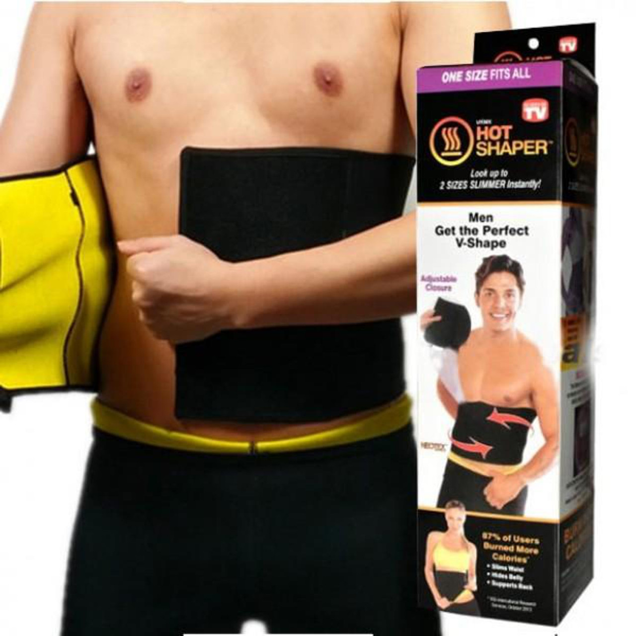 Buy Raienterprises Best Hot Sweat Slim Slimming Belt (Black