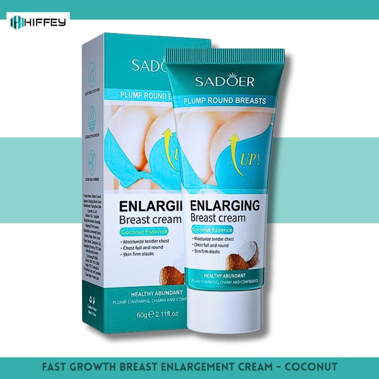 Sadoer Breast Cream – 60g: Coconut Essence for Enlarging