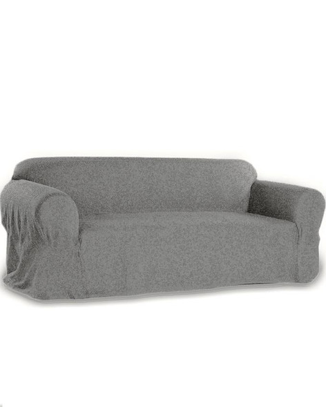 5 Seats Jersey Sofa Cover - Grey at Hiffey .pk