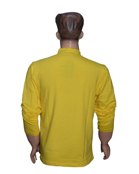 Men Long Sleeves T-Shirt - Yellow