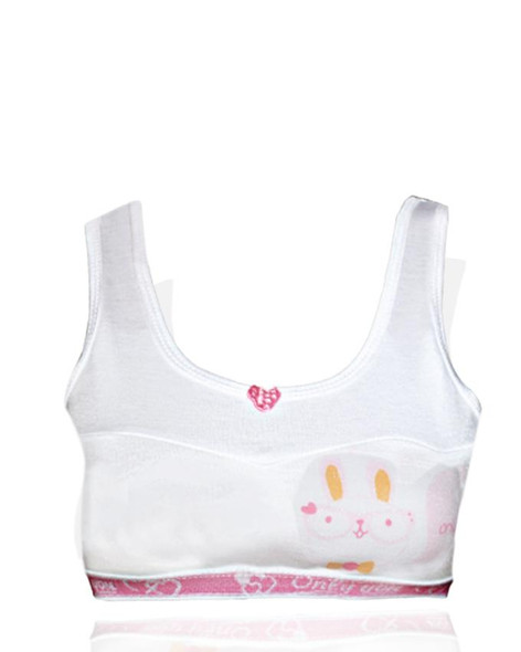 Teenager Girls Sports Bra with Chest Pad Cotton - Hiffey