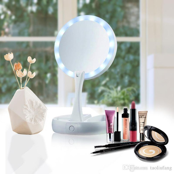 Fold Away LED Makeup Mirror at Hiffey .pk