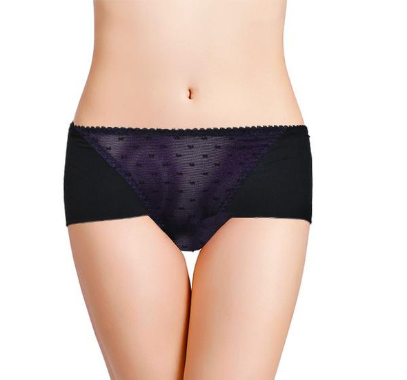 Fancy Lace Panty for Women - Purple Black at Hiffey .pk