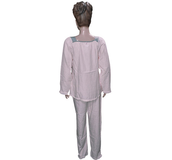 Women's Cotton Pajama Suit Long Sleeves Comfort Sleepwear - Orange - Hiffey