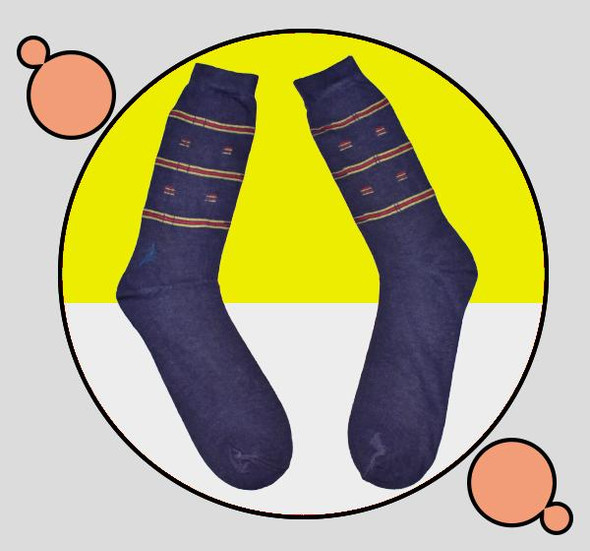 Finest Quality Comely Men Cotton Socks - Navy Blue at Hiffey .pk