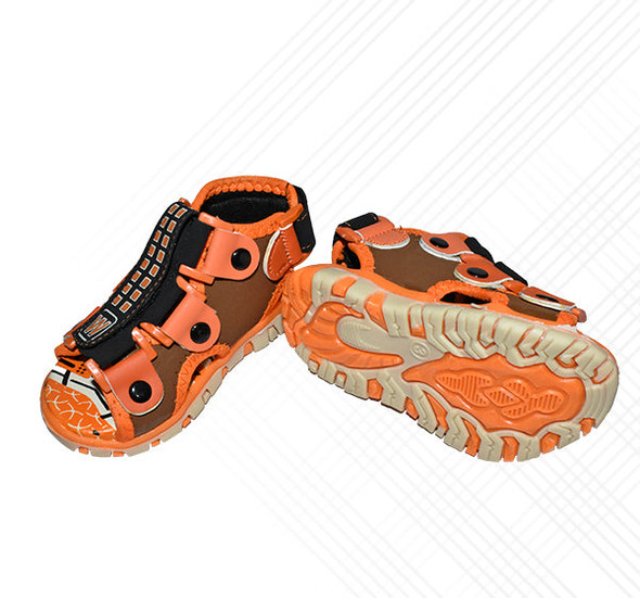 Orange Sandal For Boys - Hiffey